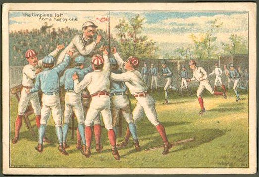 1890 Atlantic Tea Trade Card Umpire's Lot